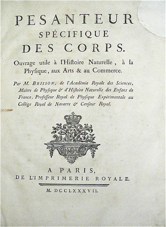Brisson, Mathurin Jacques (1787)