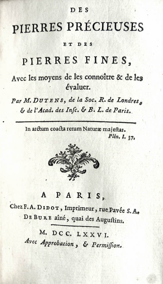 Dutens, Louis (1776)