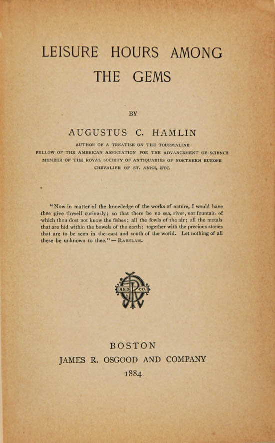Hamlin, Augustus Choate (1884)