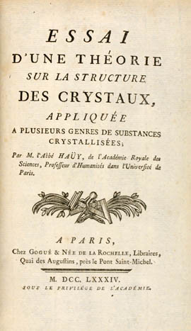 Haüy, René Just (1784)