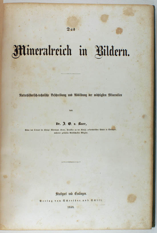 Kurr, Johann Gottlob von (1858)