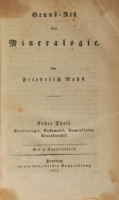 Mohs, Carl Friederich Christian (1822-1824)