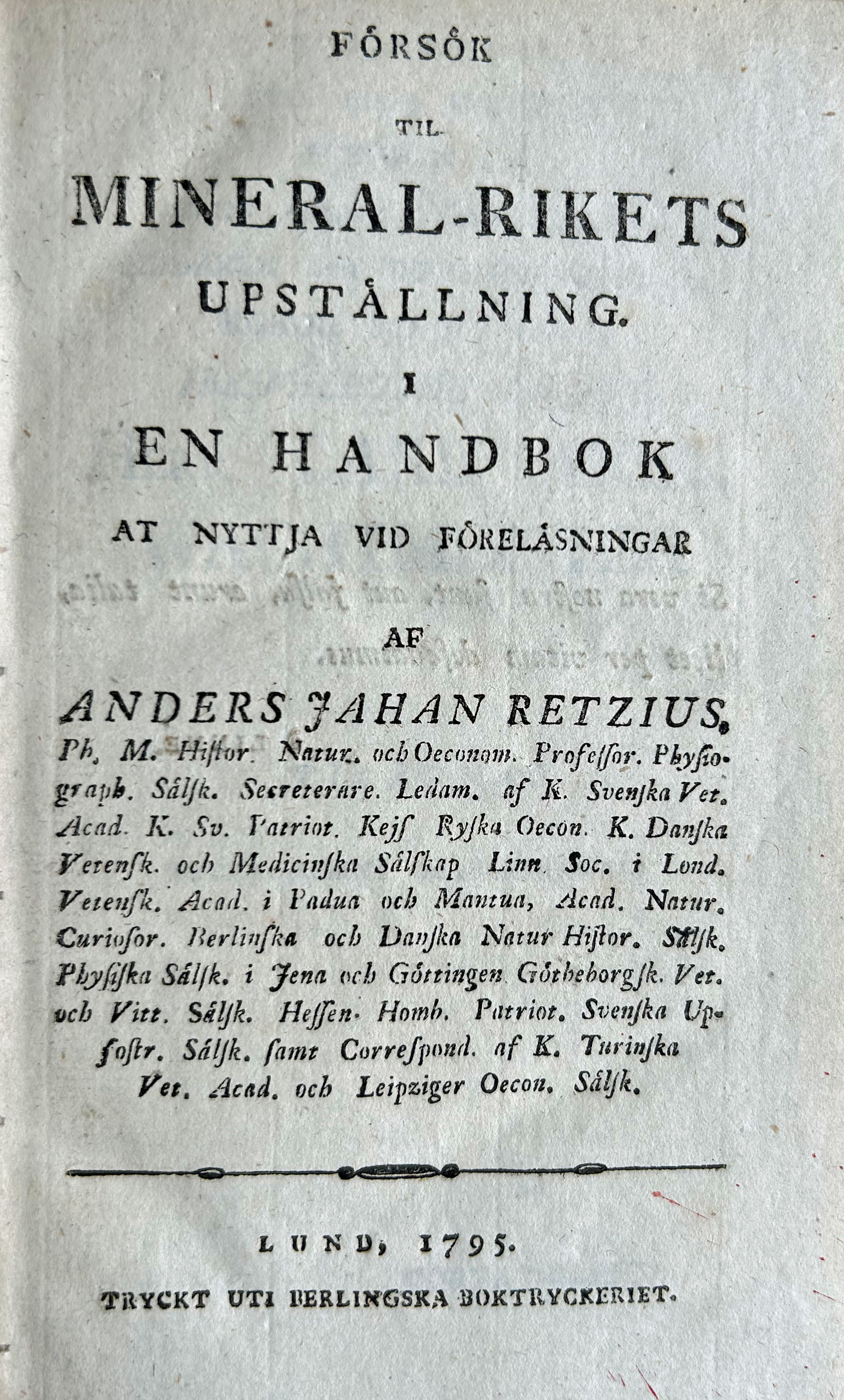 Retzius, Anders Jahan (1795)