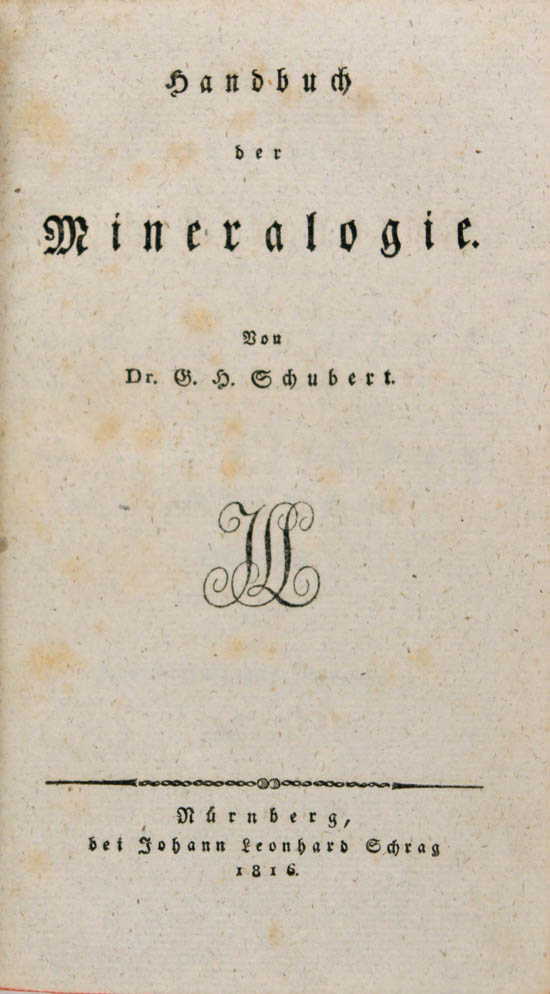 Schubert, Gotthilf Heinrich (1816)