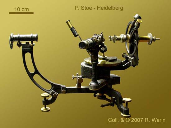 Goldschmidt two circle reflecting goniometer, Stoe & Cie., Heidelberg