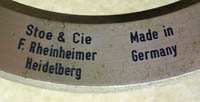 Stoe two circle contact goniometer, Stoe & Cie, Fritz Rheinheimer, Heidelberg