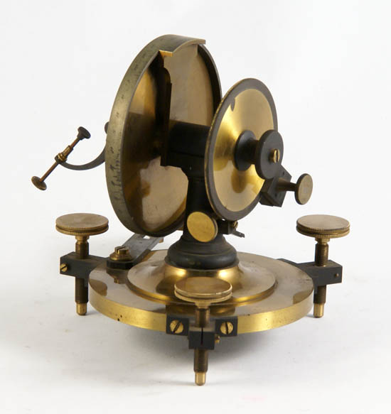 Wollaston type goniometer with mirror attachment, F.G. Hofmann, Paris