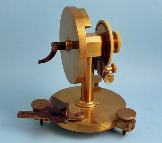 Wollaston type goniometer with mirror attachment, unsigned