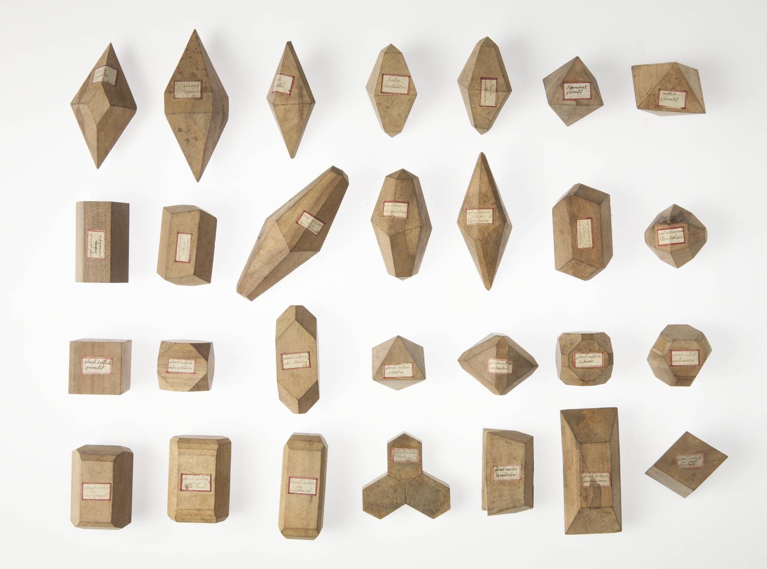 wooden crystal models, Haüy