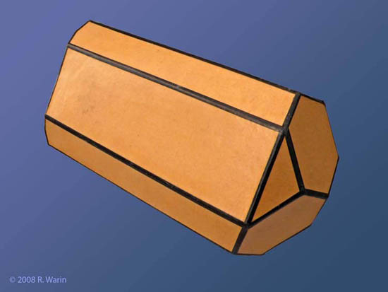 Krantz cardboard tourmaline crystal model