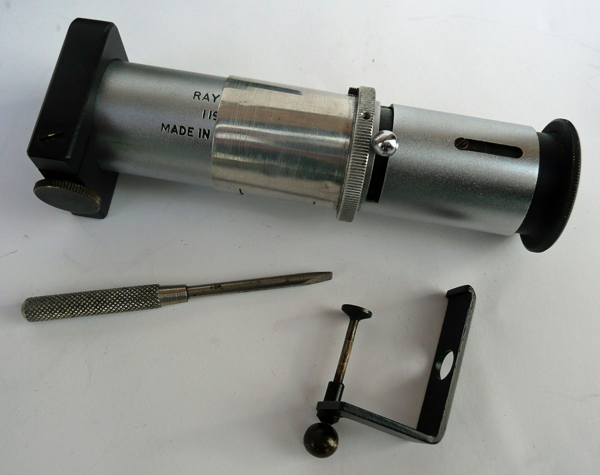 Hand spectroscope - Rayner multi-slit prism spectroscope - Gemmological Instruments Ltd